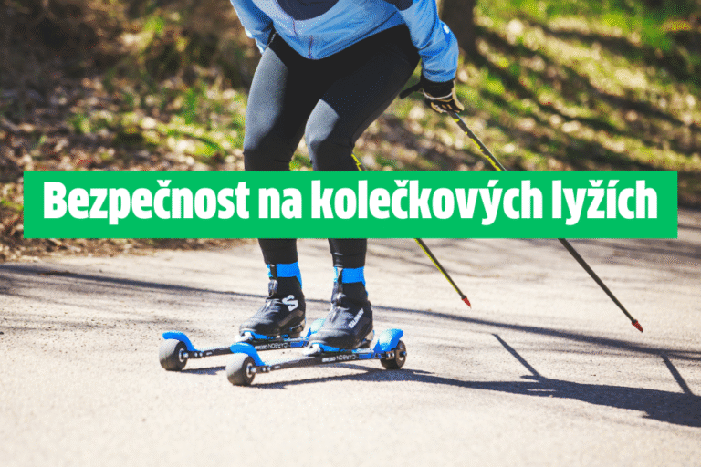 Kolečkové lyže a bezpečnostní vybavení